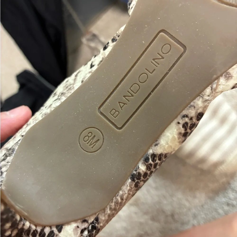 Bandolino Beige Snakeskin Heels - Picture 5 of 5